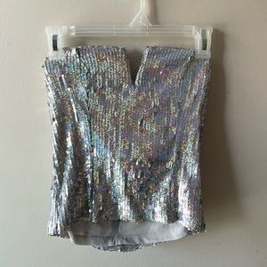✨Glitter Bustier Crop Top H&M✨